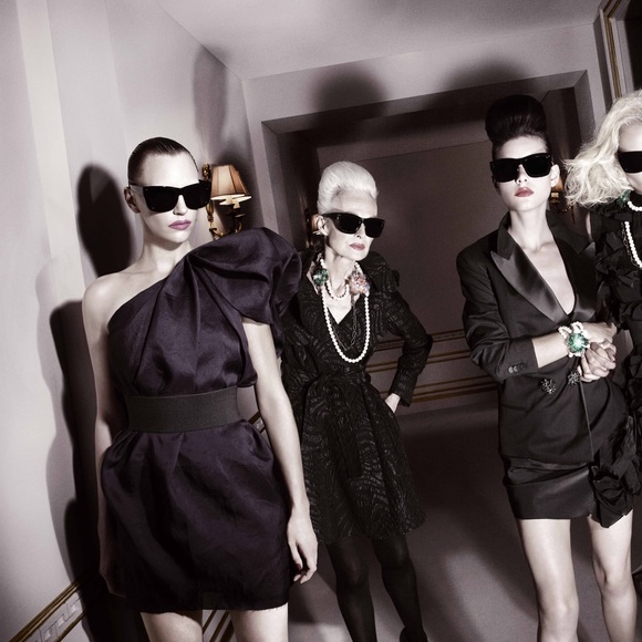 Lanvin x H&M Purple Ruched Puff One-Shoulder Dress - Picture 7 of 10